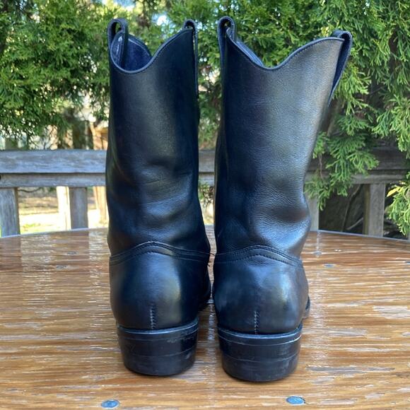 10.5E Vintage HY-TEST Pull On Pecos Steel Toe Work Biker Boots main image 9